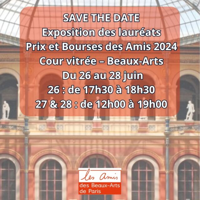 Venez découvrir l'exposition des laureats des prix et bourses des #amisdesbeauxartsdeparis 2024 
Les artistes :
@mariaadjovi @bassima.ah @chedly.atallah @thomasbuswell @zoejane_clrk @ludivine.gonthier @timothee.gruel @eliasloudiyi @nitzsche_cysne #JosephRozé @wei.libo @letowill 
@chloe_vanderstraeten

#artcontemporain #artcontemporain #artist ##amisdesbeauxartsdeparis #beauxartsparis #fineart #