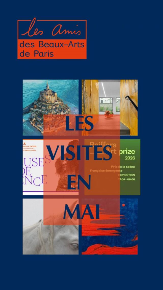 En mai avec les #amisdesbeauxartsdeparis 

mercredi 6 - 11 heures - @makouvia - @galeriesator

jeudi 7 - 18 heures 30 - @francoisboisrond - @galerie_maia_muller

mardi 19 - 18 heures - Exposition Tension, synchronisation, fusion ? Avec les artistes @flavielt @eugenietze @winniemorielly 

mercredi 20 - 16 heures - "Diseuses de silence" - @espacemontecristo_

jeudi 21 - 18 heures - "Trafiquer l'inconnu" - @reiffers_initiatives

mercredi 27 - 11 heures -  LE CHOC NABI - @waddingtoncustot