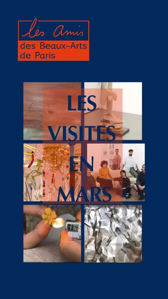 Le programme de mars des #amisdesbeauxartsdeparis

☆ mercredi 05 - 11 heures - "Miss Recuerdo", l'exposition en duo de Grichka Commaret et Tohé Commaret @grichkacommaret @te.pirater

@fondationpernodricard / Visite en compagnie de Elsa Vettier, commissaire @elsevettier @cluelessobjects

☆jeudi 06 - 15 heures - "Fleur, Feu", @roykohnke - @le_credac / Visite en compagnie de Claire Le Restif @clerestif, directrice du Crédac et en présence de l’artiste

☆vendredi 14 - 14 heures  -  Inès di Folco Jemni - @galerie_crevecoeur

☆jeudi 20 - dîner - 19 heures 30 - Atelier de @chloe_royer

☆samedi 22 - 15 heures - « Quand les artistes pensent l’économie » @topographiedelart

☆mercredi 26  - 11 heures 30 - @drawingnowparis
☆jeudi 27 - 11 heures 30  - MENNOUR EMERGENCE #2 @mennour / @zoe_bdi  @clemence.gbonon  @ruoxijin @laconieauleb

#beauxartsdeparis #beauxartsdeparis #fineart #artcontemporain #ecoledart #fineartschool