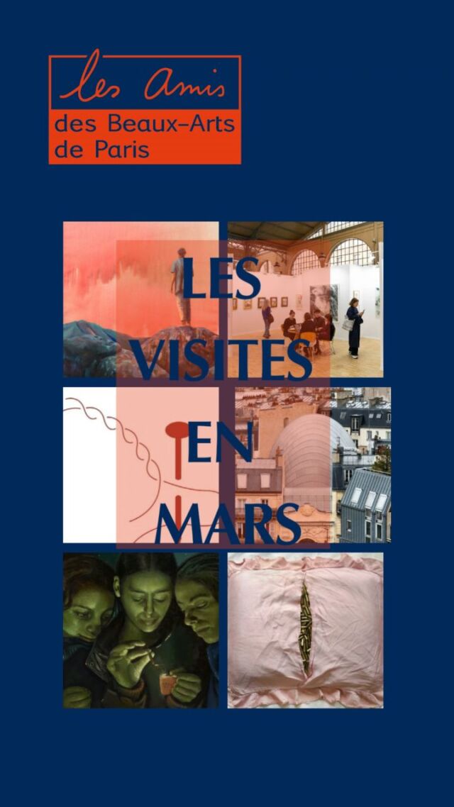 Le programme culturel des Amis des Beaux-Arts de Paris de mars est en ligne.

Au plaisir de vous y retrouver.

- vendredi 13 - 11 heures - @romainbernini - @fondationhcb

- vendredi 13 - 18 heures - @ruoxijin - @fraciledefrance

- jeudi 19 - 18 heures - Carte blanche à Louis-Alexandre Roux - @galeriesabinebayasli avec @leochesneau @loic_morel_derocle et @louisexsvd

- lundi 23 - 11 heures - Clair-obscur - @boursedecommerce - Pinault Collection

- mercredi 25 - 11 heures 30 - @drawingnowparis- Le Carreau du Temple 

jeudi - 26 - 15 heures - @fondationjeromeseydouxpathe