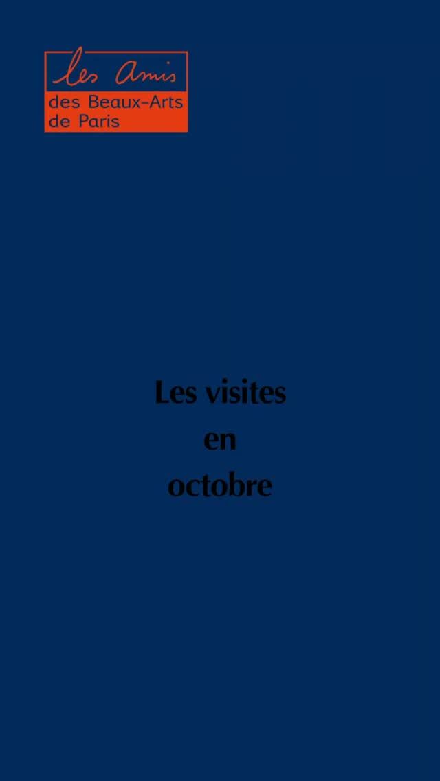En octobre avec les #amisdesbeauxartsdeparis

mardi 6 - 11 heures 30 -  @annbarbosanna - @bremondcapela

jeudi 8 - 10 heures -  « Le chant des villes » - @la_fab_officiel

mardi 13 - dîner - Atelier de @raphael.renaud2

jeudi 15 - 11 heures - Atelier d'Enzo Meglio @oilgeme

lundi 19 - 11 heures - Atelier de @david_douard

vendredi 30 - 18 heures - @charles_le_hyaric- @galeriepapillonparis